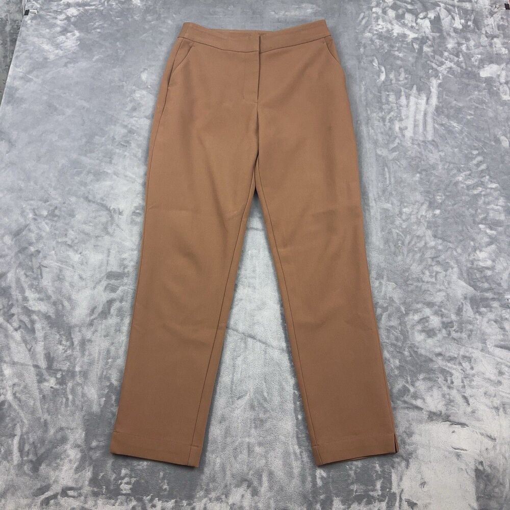 Kit and Ace Pants Womens 4 Brown Straight Leg Stretch Minimalist Active Trousers